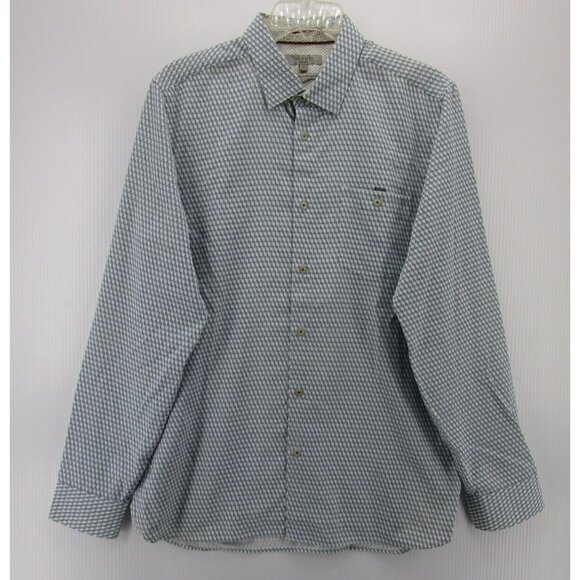 Ted Baker Other - Ted Baker Shirt Large Button Down Pocket Geometric Print Flip Cuff 4